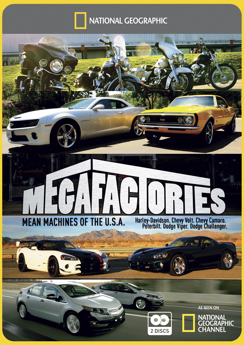 Buy National Geographic - Megafactories - Mean Machines Of The USA DVD  Online | Sanity