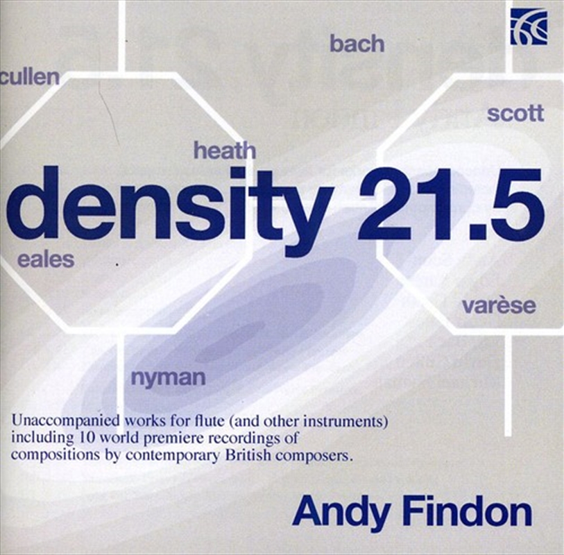 Density 21.5: Unaccompanied Works For Flute/Product Detail/Classical