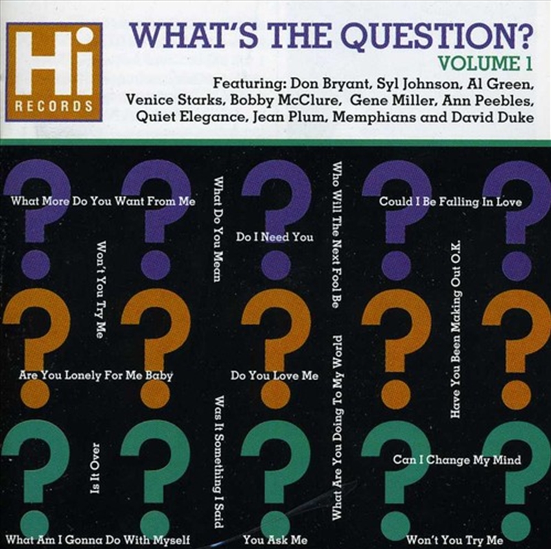 What's The Question 1/Product Detail/R&B