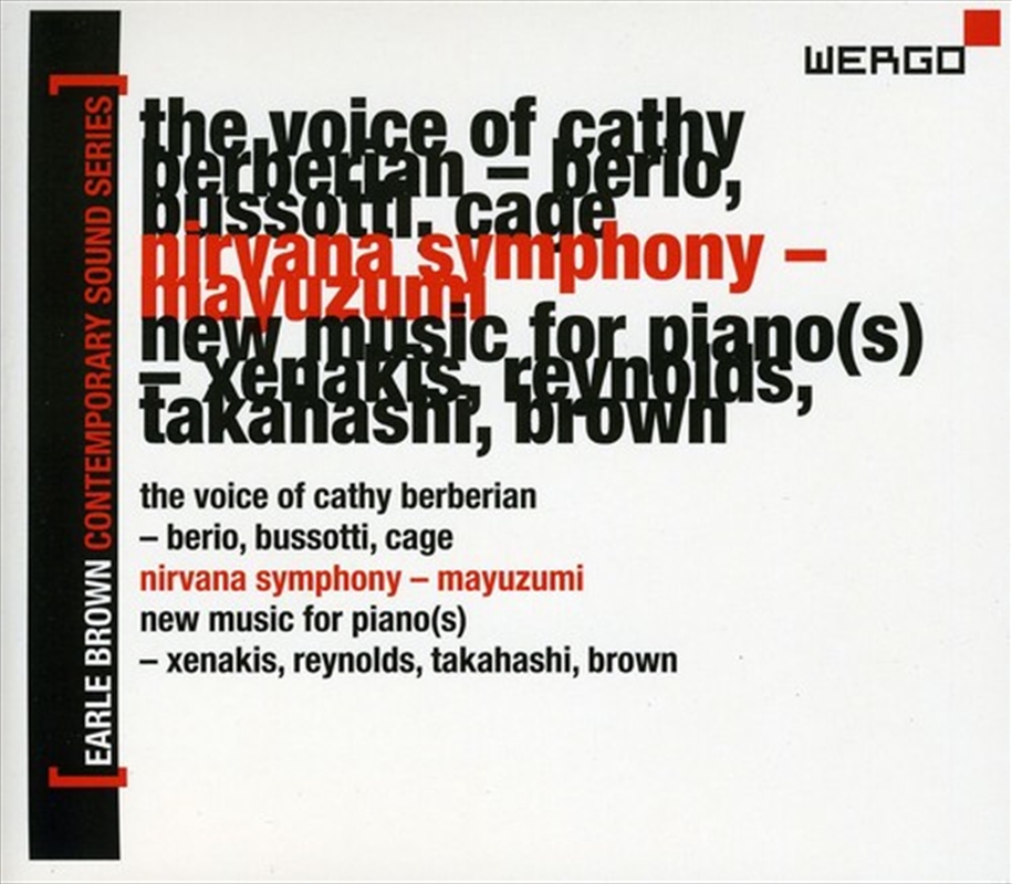 Earle Brown Contemporary Sound Series 3/Product Detail/Classical