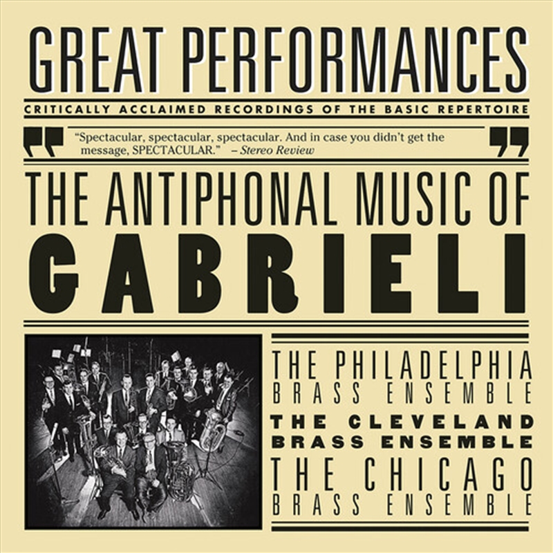 Antiphonal Music Of Gabrieli/Product Detail/Classical