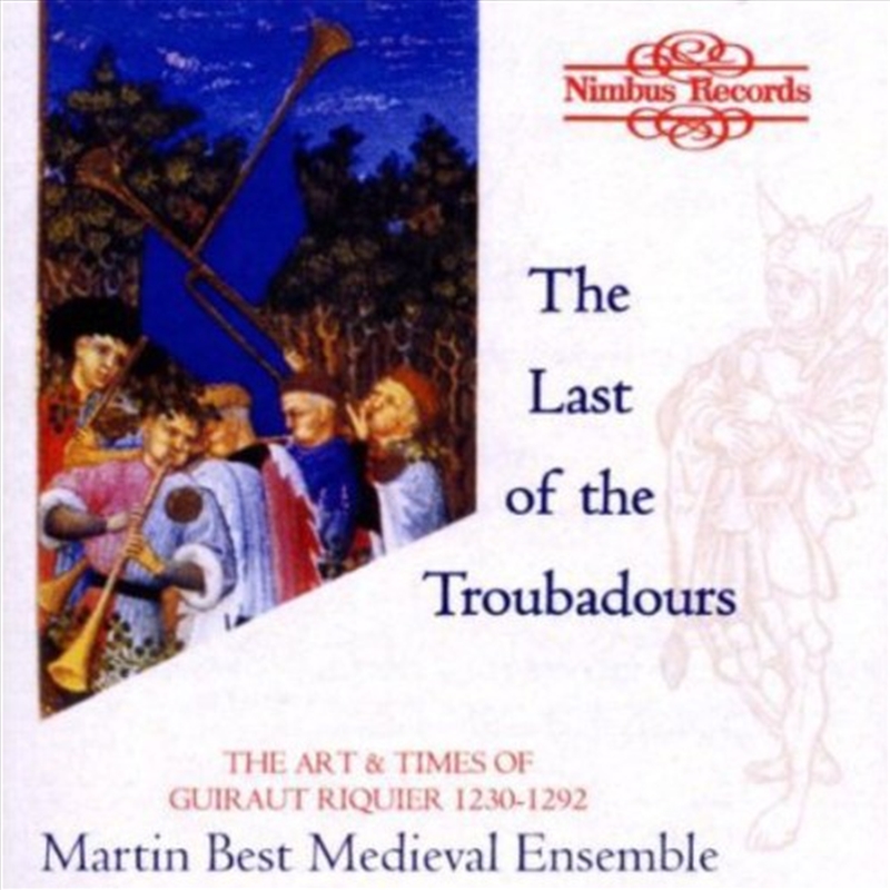 Last Of The Troubadours/Art & Times Of Riquier/Product Detail/Classical