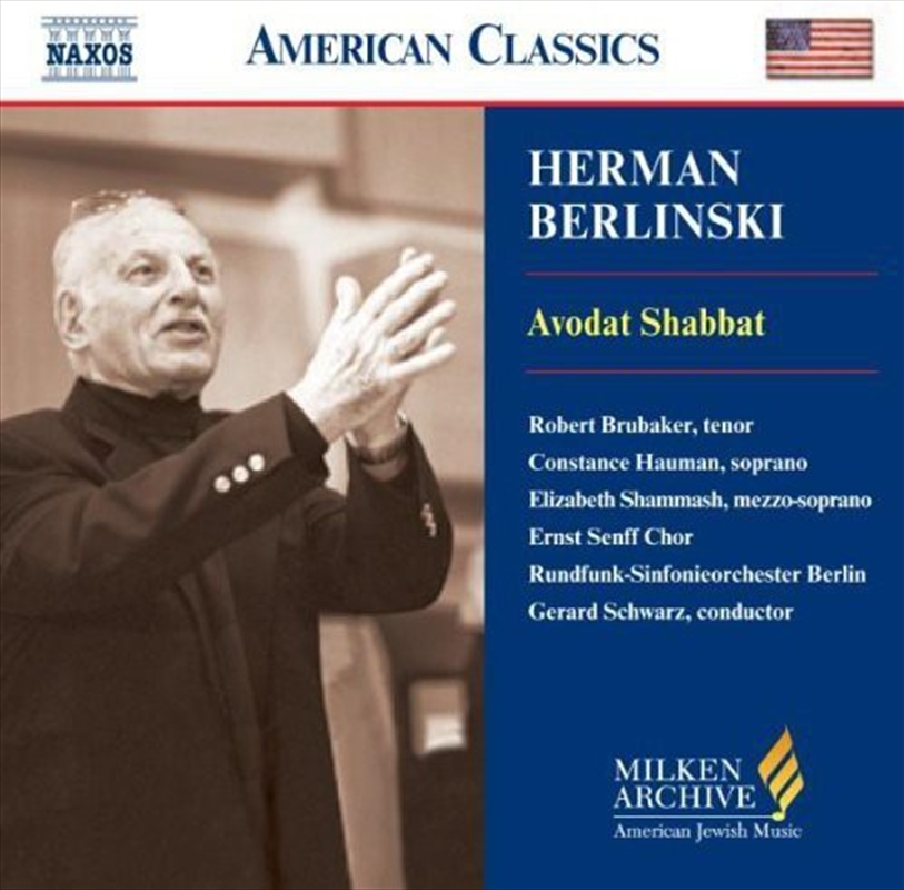 Milken Arch American Jewish Music: Avodat Shabbat/Product Detail/Classical