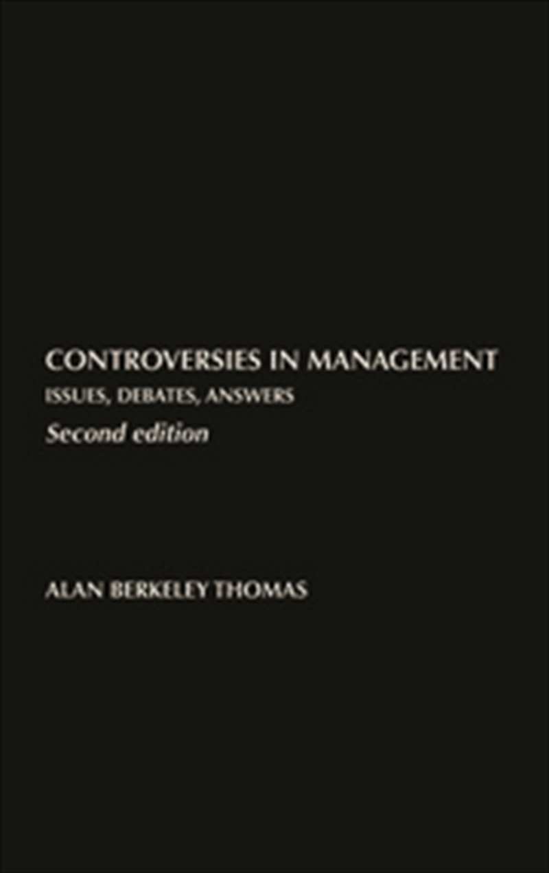 Controversies in Management/Product Detail/Business Leadership & Management