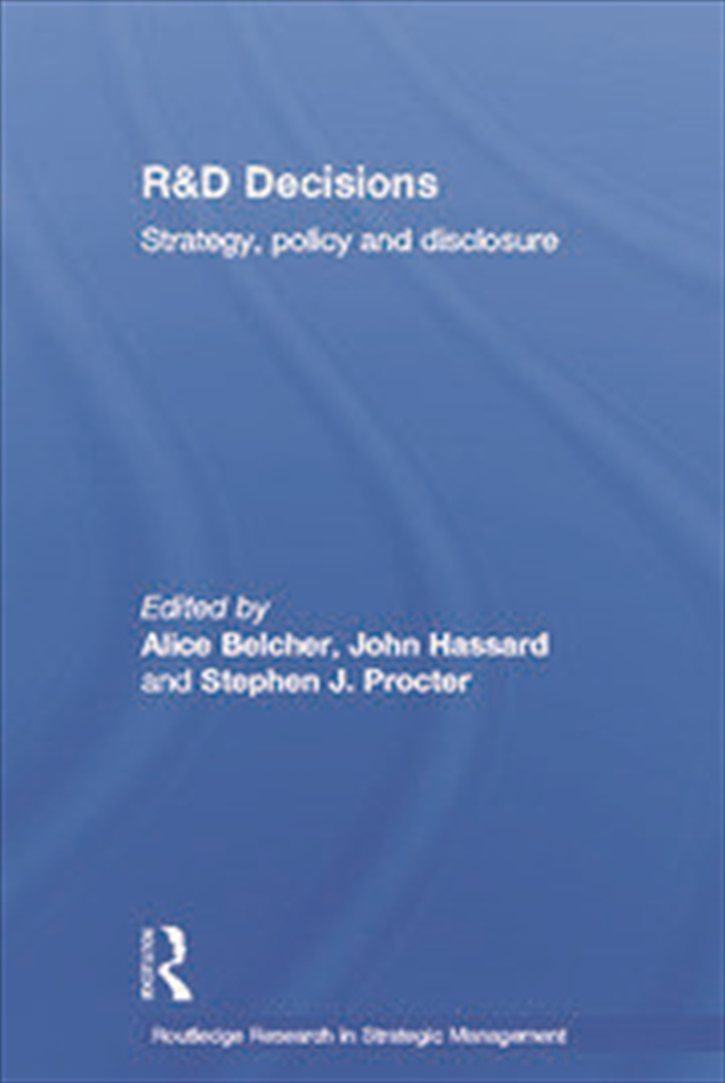 R&D Decisions/Product Detail/Business Leadership & Management