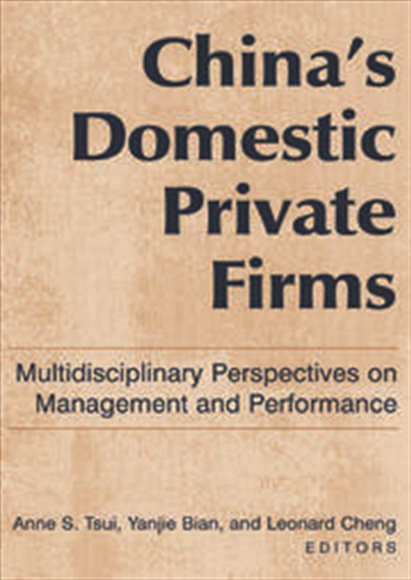 China's Domestic Private Firms:/Product Detail/Business Leadership & Management