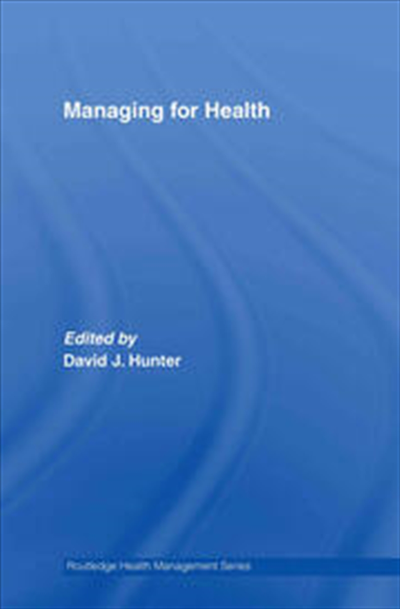 Managing for Health/Product Detail/Business Leadership & Management
