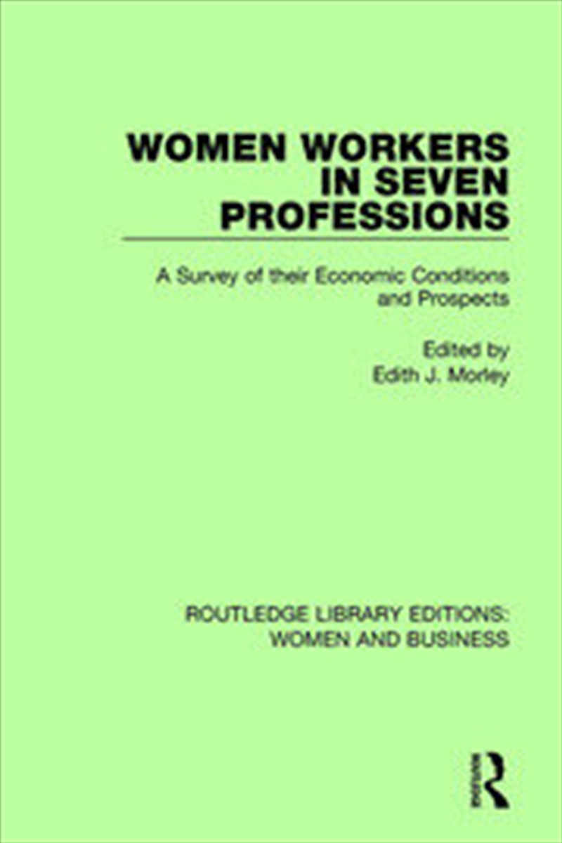 Women Workers in Seven Professions/Product Detail/Business Leadership & Management