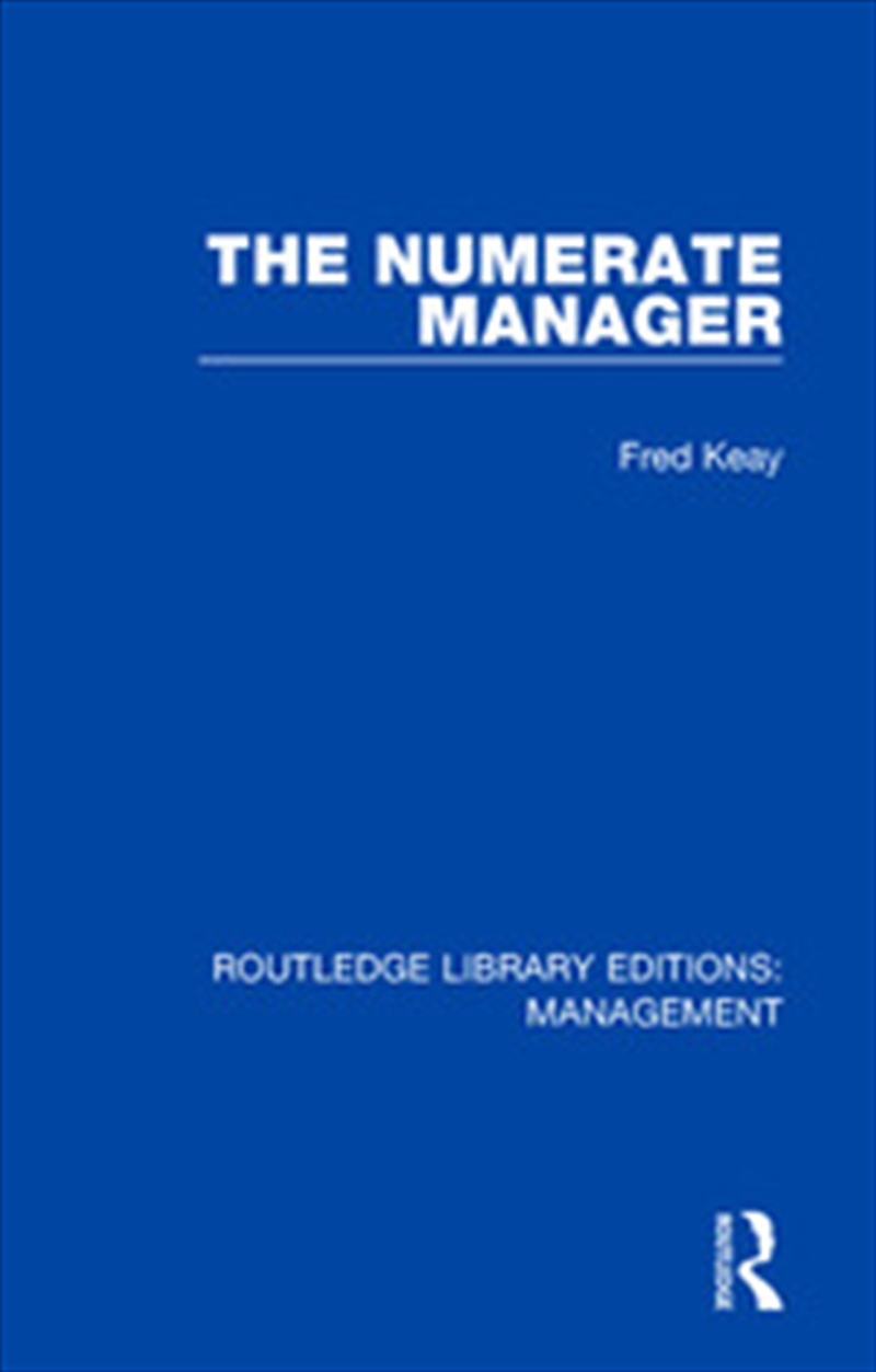 The Numerate Manager/Product Detail/Business Leadership & Management