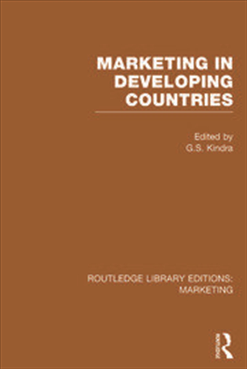 Marketing in Developing Countries (RLE Marketing)/Product Detail/Business Leadership & Management
