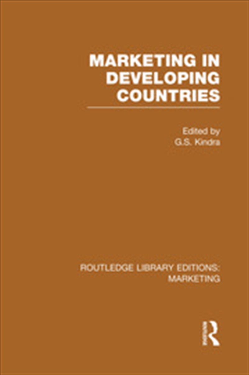 Marketing in Developing Countries (RLE Marketing)/Product Detail/Business Leadership & Management