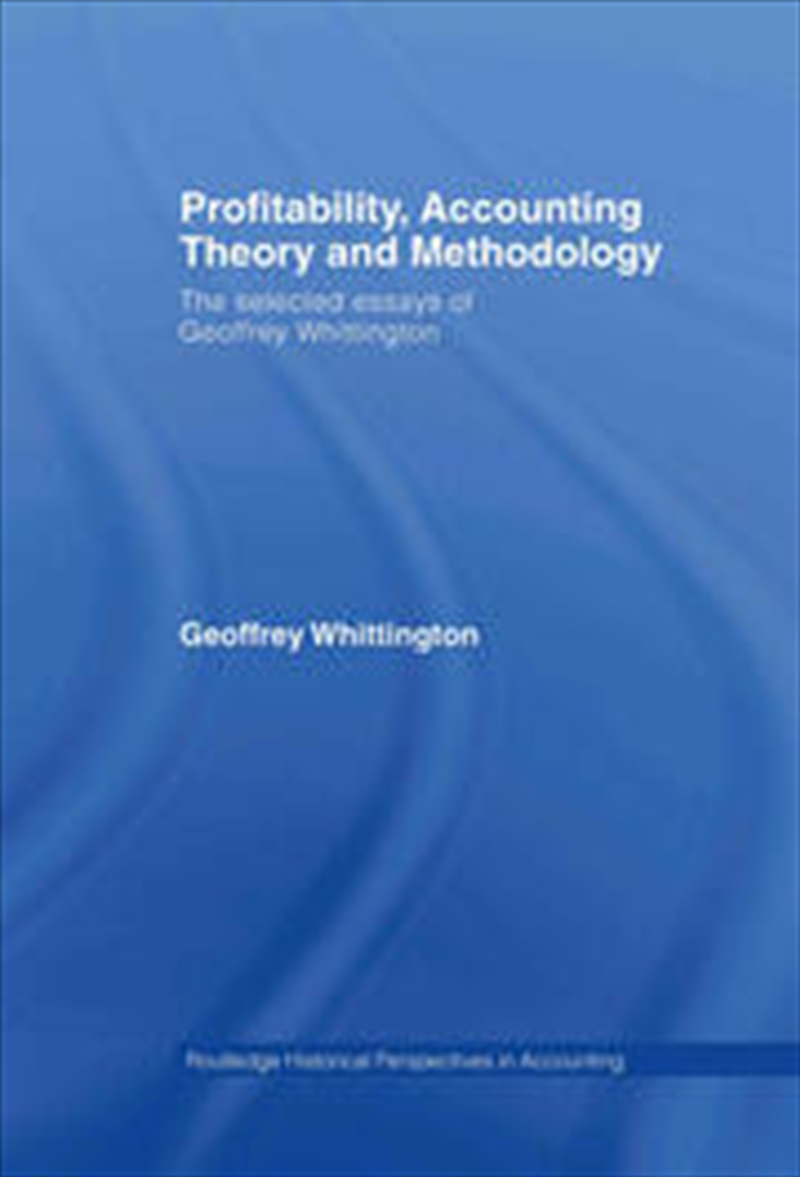 Profitability, Accounting Theory and Methodology/Product Detail/Reading