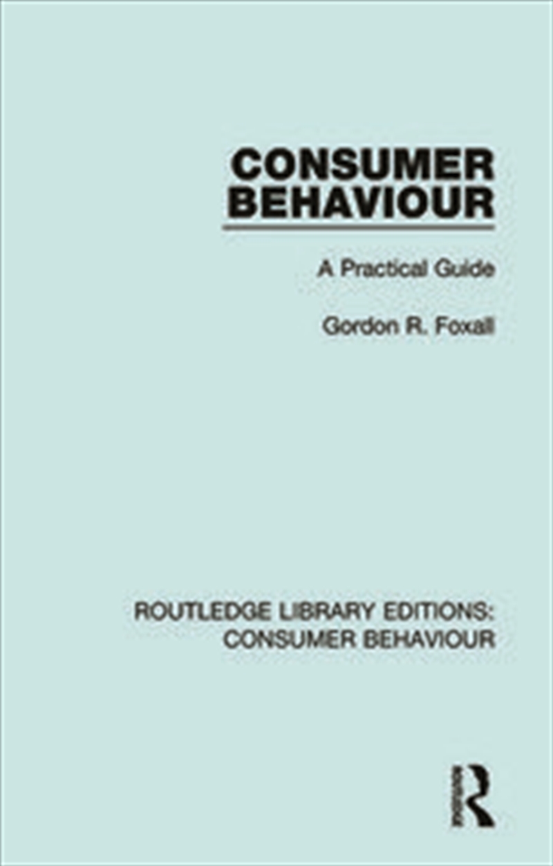 Consumer Behaviour (RLE Consumer Behaviour)/Product Detail/Business Leadership & Management