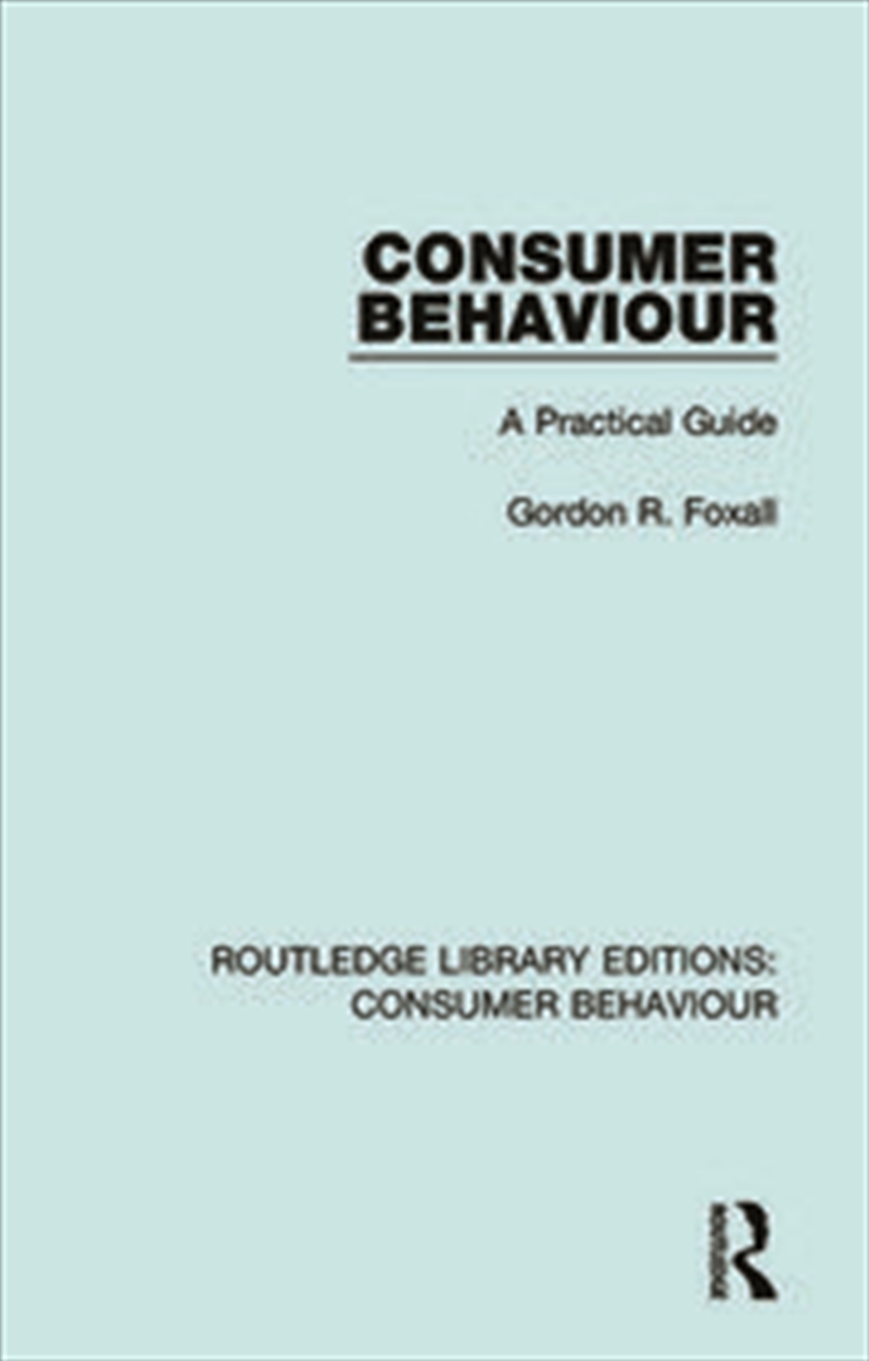 Consumer Behaviour (RLE Consumer Behaviour)/Product Detail/Business Leadership & Management