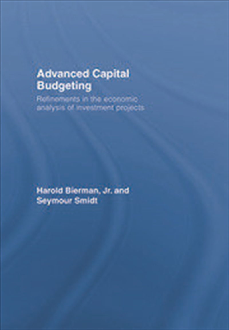 Advanced Capital Budgeting/Product Detail/Reading