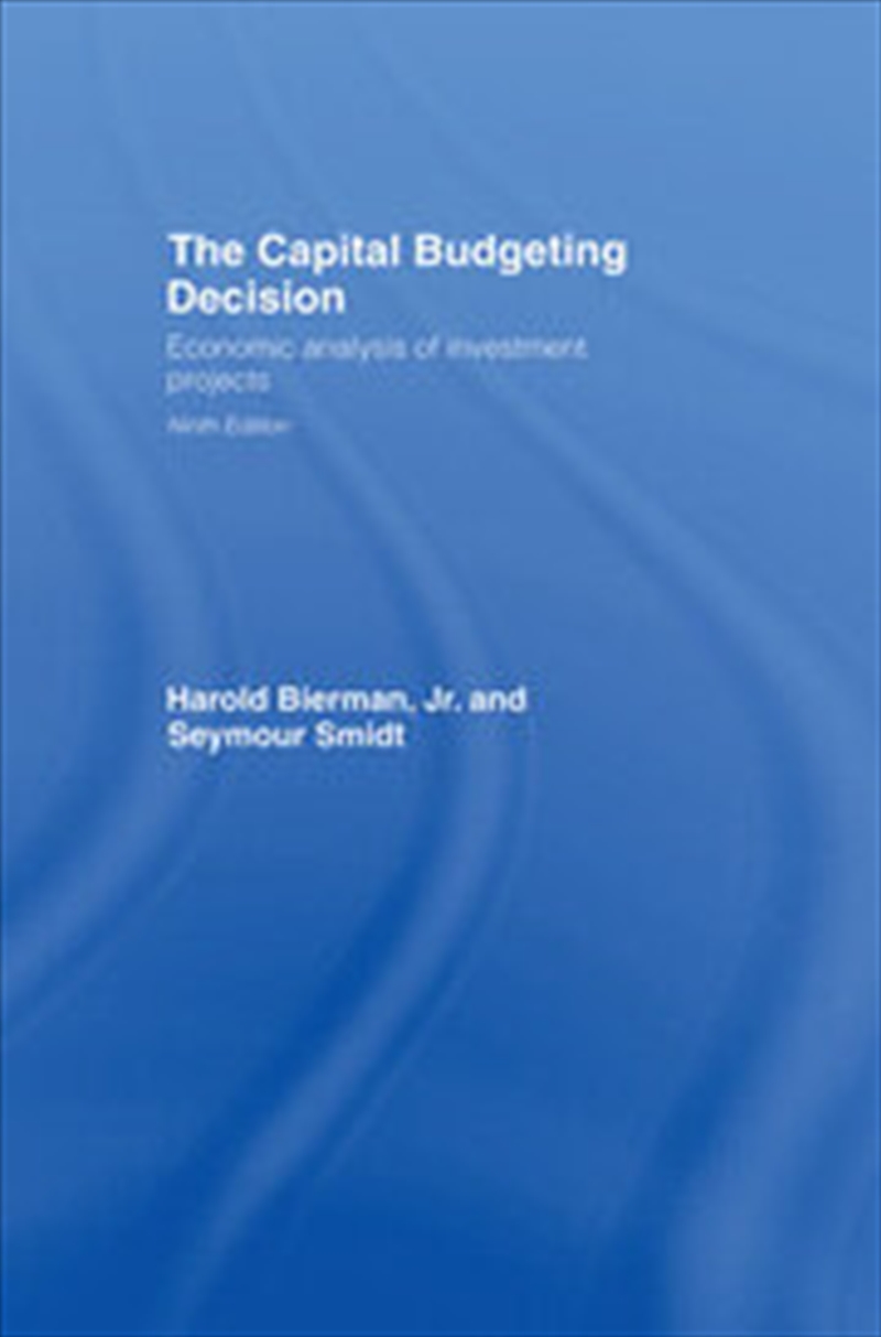 The Capital Budgeting Decision/Product Detail/Reading