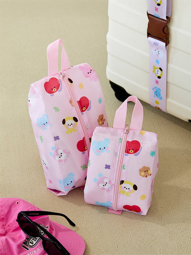 Bt21 - Minini Scout Multi Pouch Set (Pink)/Product Detail/KPOP Merch