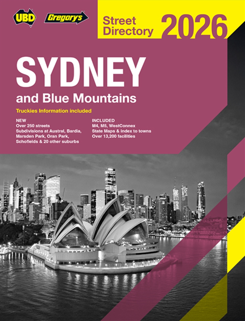 Sydney & Blue Mountains Street Directory including Truckies 2026 62nd edition/Product Detail/Travel & Holidays
