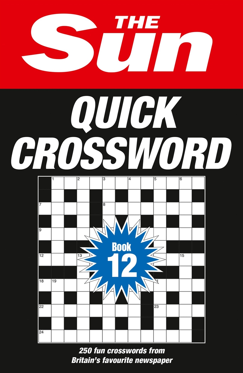 The Sun Quick Crossword Book 12/Product Detail/Adults Activity Books