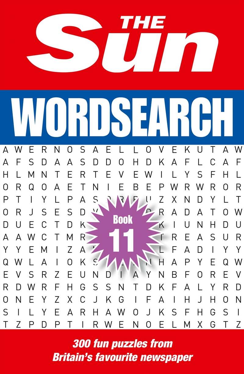 The Sun Wordsearch Book 11/Product Detail/Adults Activity Books