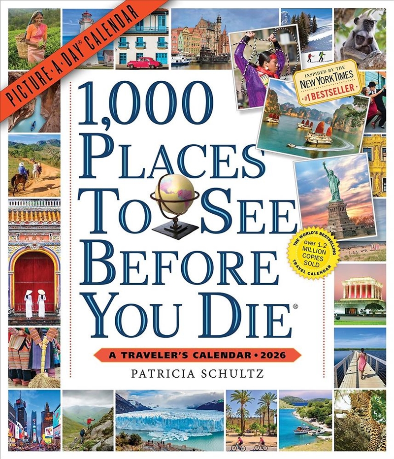 1,000 Places to See Before You Die Picture-A-Day  Wall Calendar 2026/Product Detail/Calendars & Diaries