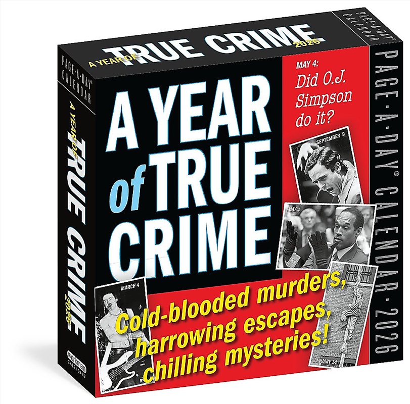 Year of True Crime Page-A-Day  Calendar 2026/Product Detail/Calendars & Diaries