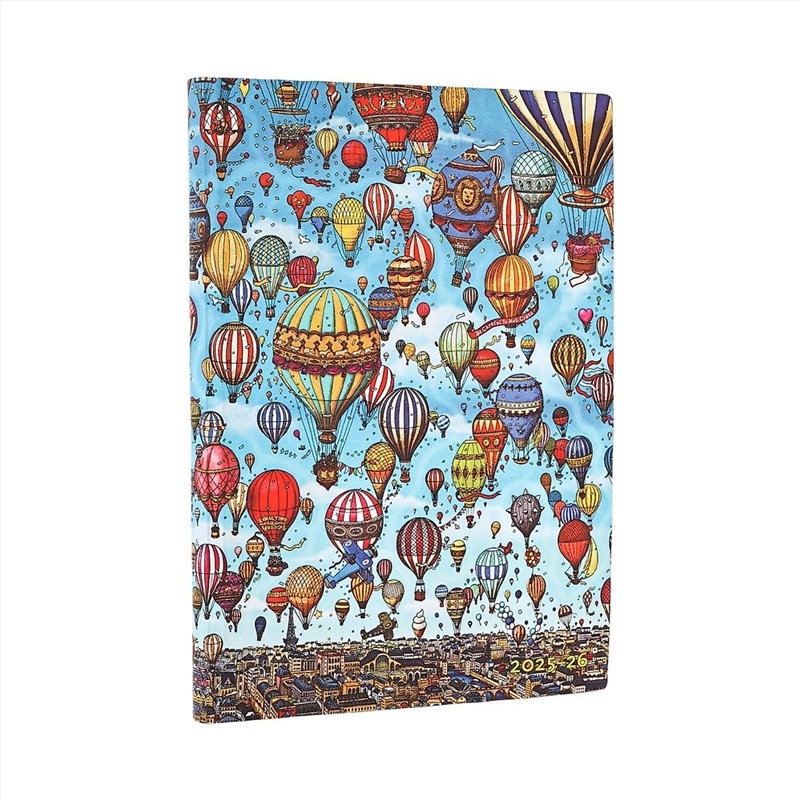 2026 Balloon Festival (Pierre the Maze Detective) Midi 18-month Horizontal Softcover Flexi Dayplanne/Product Detail/Calendars & Diaries