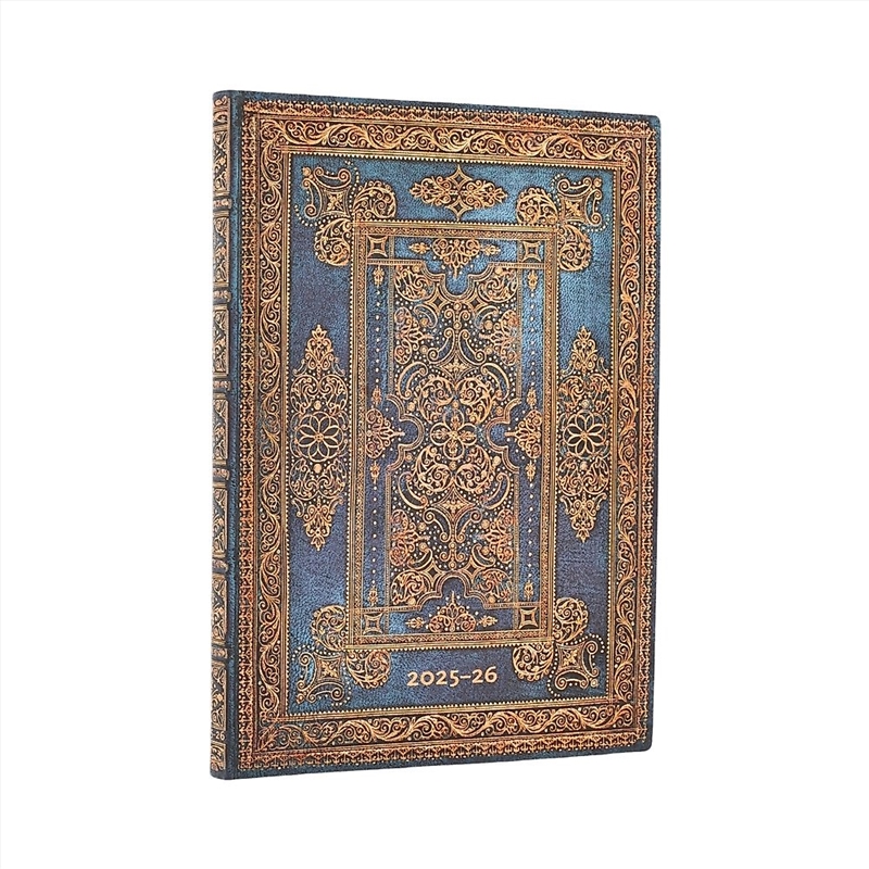 2026 Blue Luxe (Luxe Design) Midi 18-month Horizontal Softcover Flexi Dayplanner 2025-2026 (Elastic/Product Detail/Calendars & Diaries