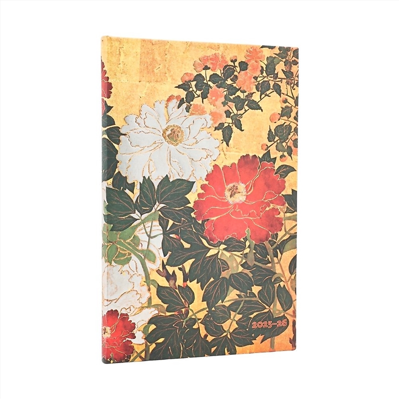 2026 Natsu (Rinpa Florals) Maxi 18-month Vertical Hardcover Flexi Dayplanner 2025-2026 (Elastic Band/Product Detail/Calendars & Diaries