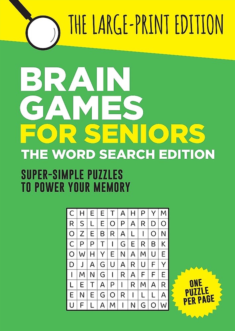 Brain Games For Seniors: The Word Search Edition/Product Detail/Adults Activity Books