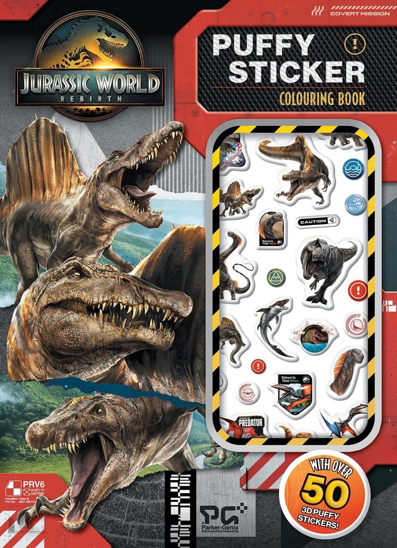 Jurassic World Rebirth: Puffy Sticker Colouring Book (Universal)/Product Detail/Kids Activity Books