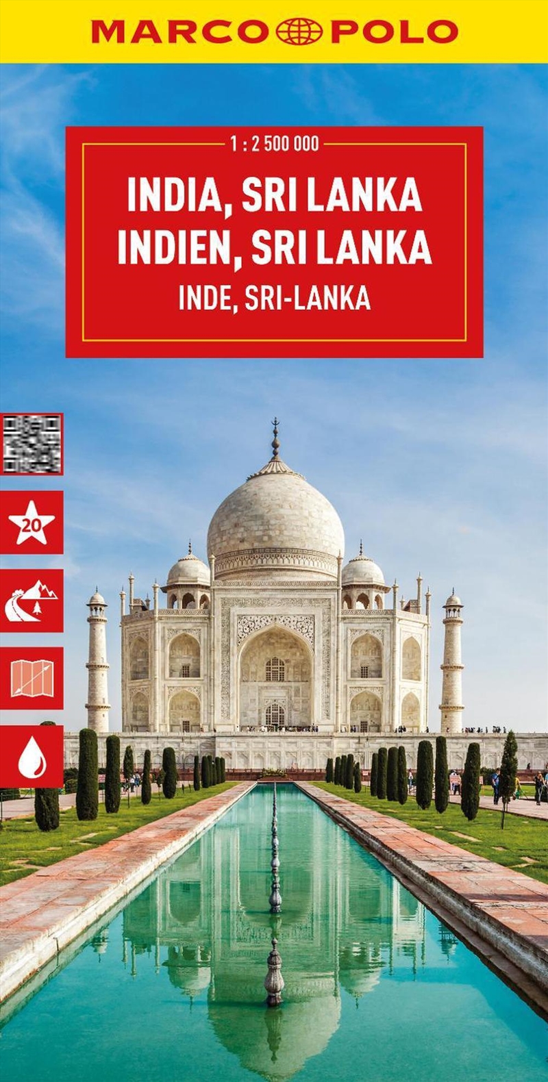 India, Sri Lanka, Nepal, Bangladesh Marco Polo Map/Product Detail/Reference & Encylopaedias