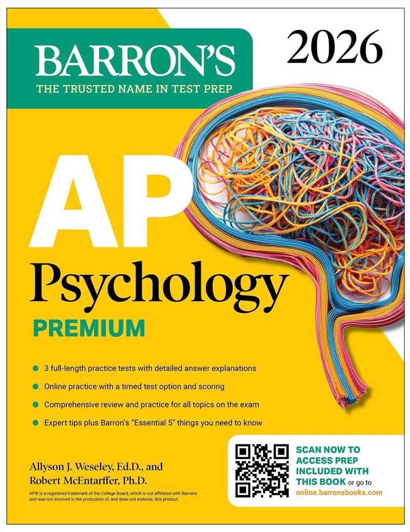 AP Psychology Premium, 2026: Prep Book with 3 Practice Tests + Comprehensive Review + Online Practic/Product Detail/Teaching