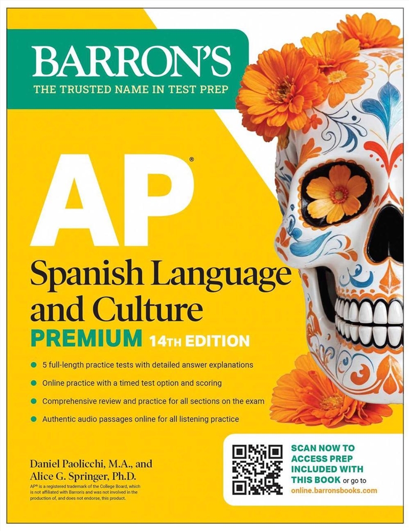 AP Spanish Language and Culture Premium, Fourteenth Edition: Prep Book with 5 Practice Tests + Compr/Product Detail/Teaching