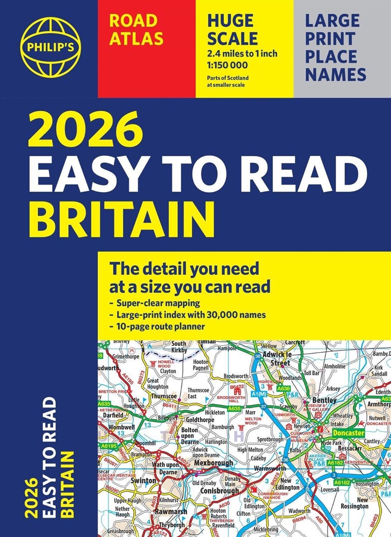 Philip's Easy to Read Road Atlas of Britain/Product Detail/Travel & Holidays
