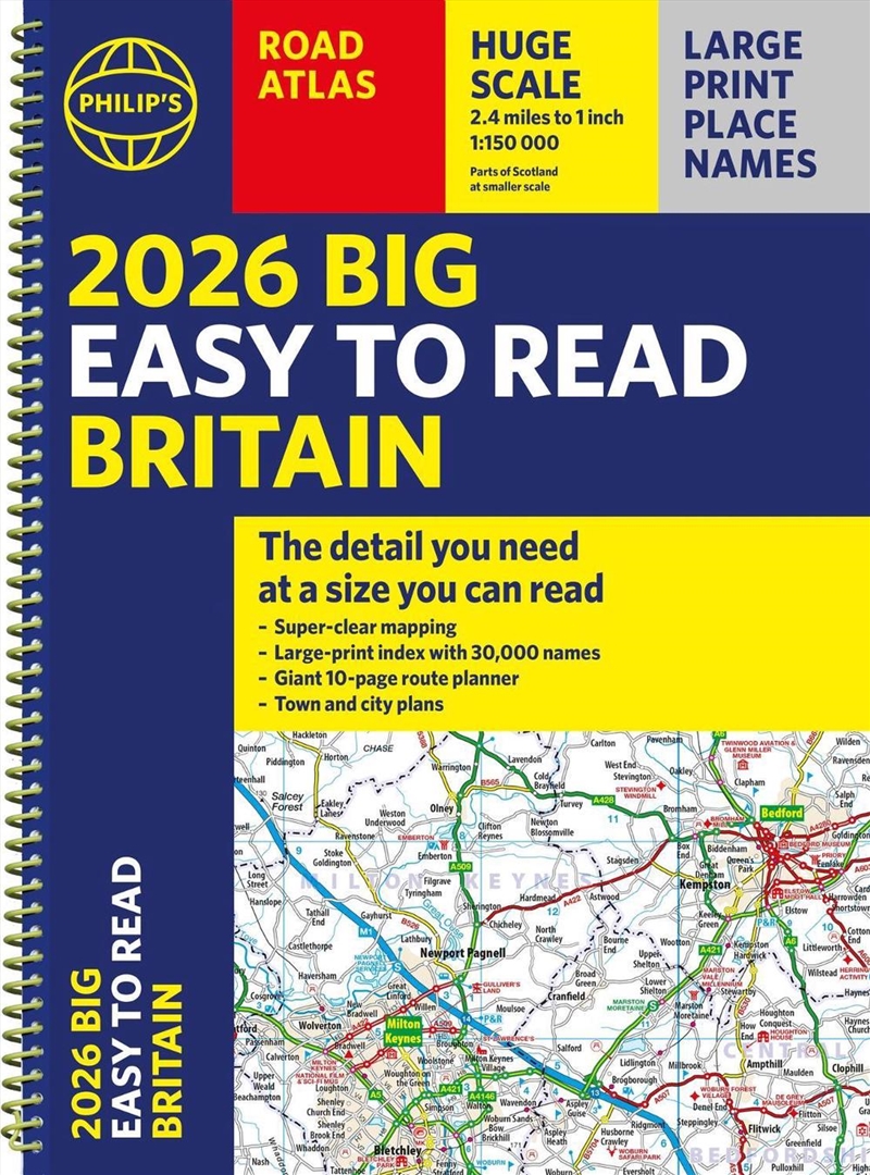 Philip's Big Easy to Read Britain Road Atlas/Product Detail/Travel & Holidays
