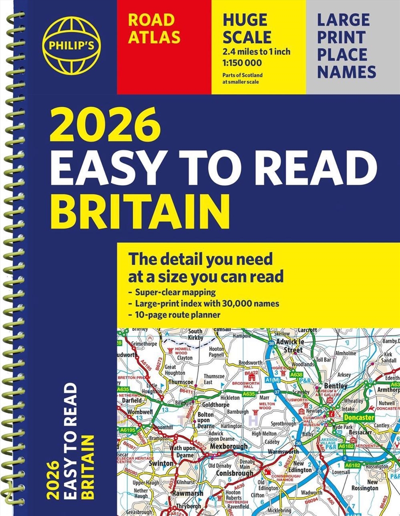 Philip's Easy to Read Road Atlas of Britain/Product Detail/Travel & Holidays