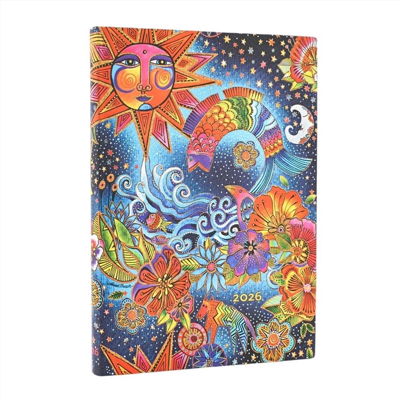 2026 Celestial Magic (Whimsical Creations) Midi 12-month Horizontal Softcover Flexi Dayplanner 2026/Product Detail/Calendars & Diaries
