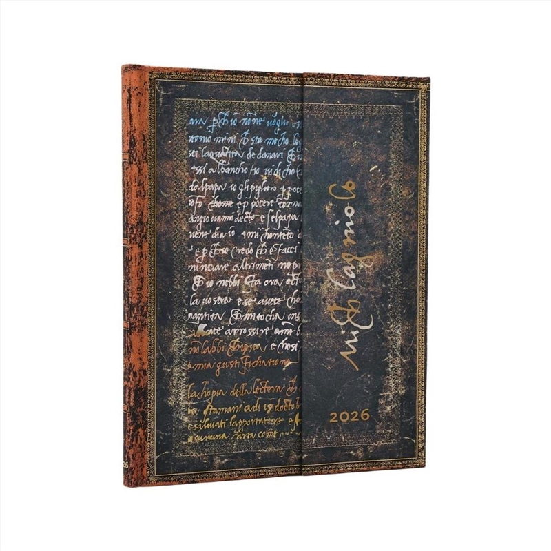 2026 Michelangelo, Handwriting (Embellished Manuscripts Collection) Ultra 12-month Vertical Hardcove/Product Detail/Calendars & Diaries