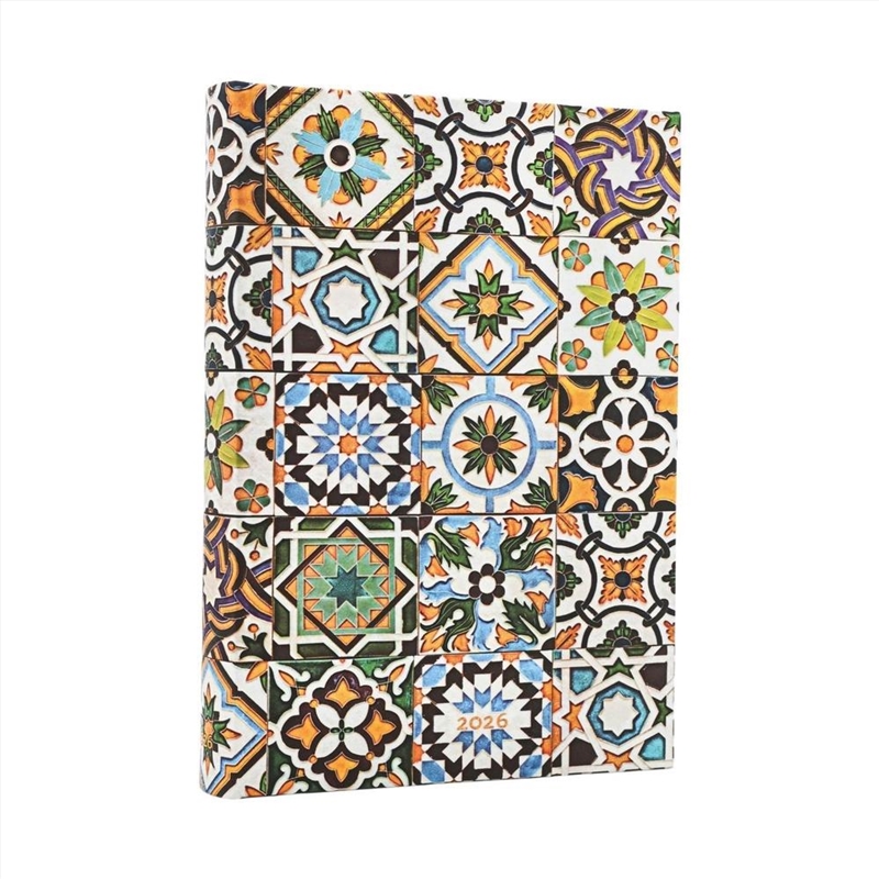 2026 Porto (Portuguese Tiles) Day-at-a-Time Hardcover Flexi Dayplanner 2026 (Elastic Band Closure)/Product Detail/Calendars & Diaries