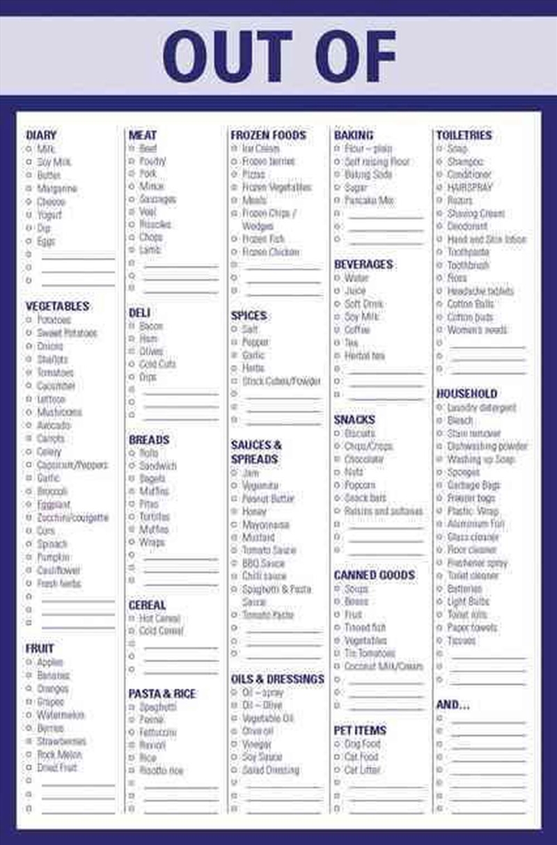 The List series - Out of Pad/Product Detail/Stationery