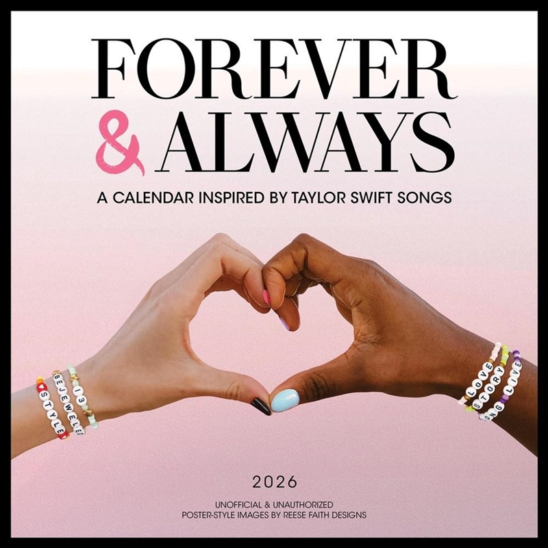 Forever & Always: A 2026 Wall Calendar Inspired by Taylor Swift Songs (Unofficial and Unauthorized)/Product Detail/Calendars & Diaries