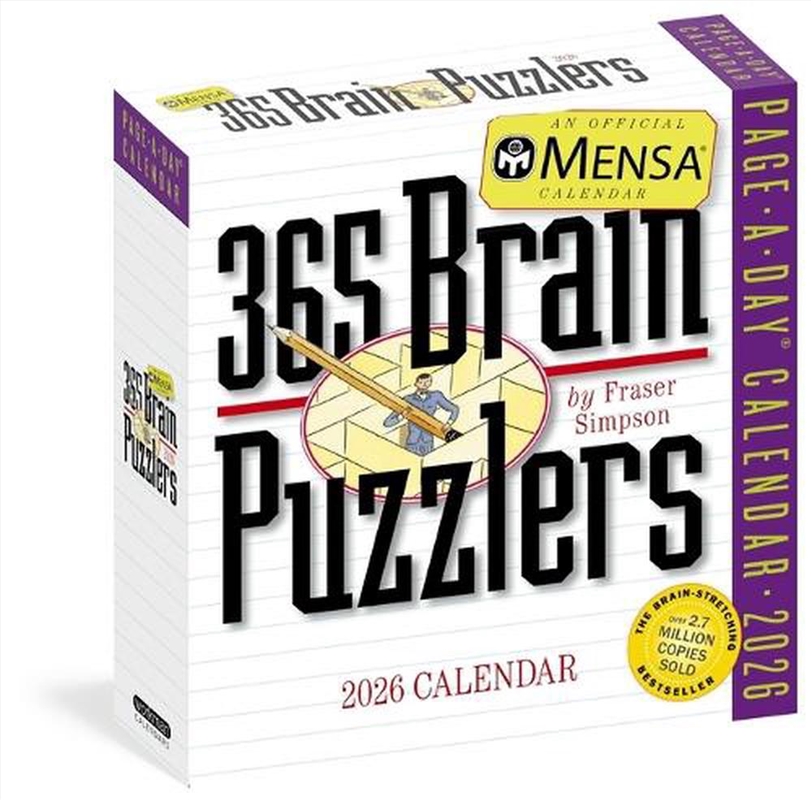 Mensa 365 Brain Puzzlers Page-A-Day Calendar 2026/Product Detail/Calendars & Diaries