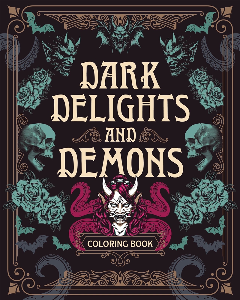 Dark Delights And Demons Coloring Book/Product Detail/Adults Colouring