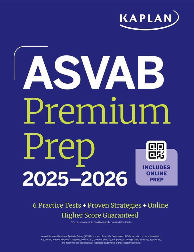 ASVAB Premium Prep 2025-2026: Includes 6 Full Length Practice Tests, 1000+ Practice Questions + Onli/Product Detail/Teaching