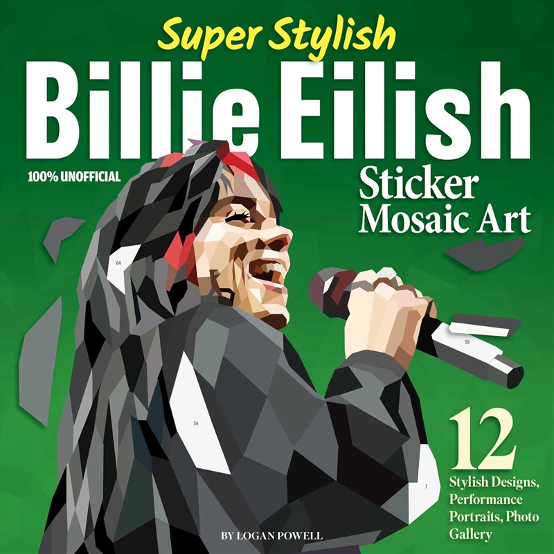 Super Stylish Billie Eilish Sticker Mosaic Art/Product Detail/Kids Activity Books