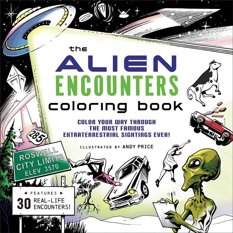 The Alien Encounters Coloring Book/Product Detail/Adults Colouring