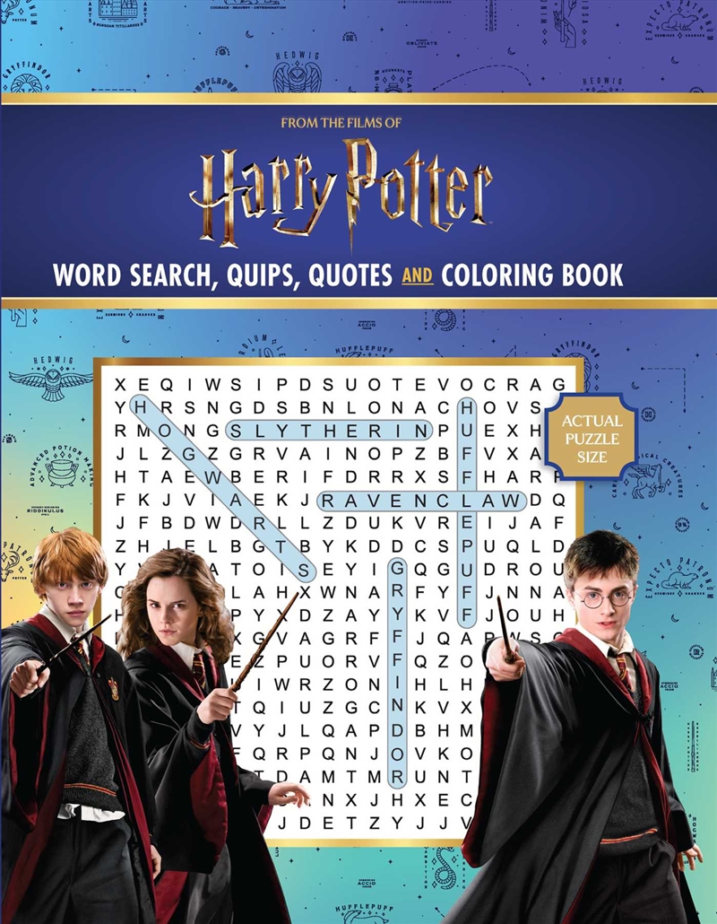 Harry Potter Word Search, Quips, Quotes, and Coloring Book/Product Detail/Adults Activity Books