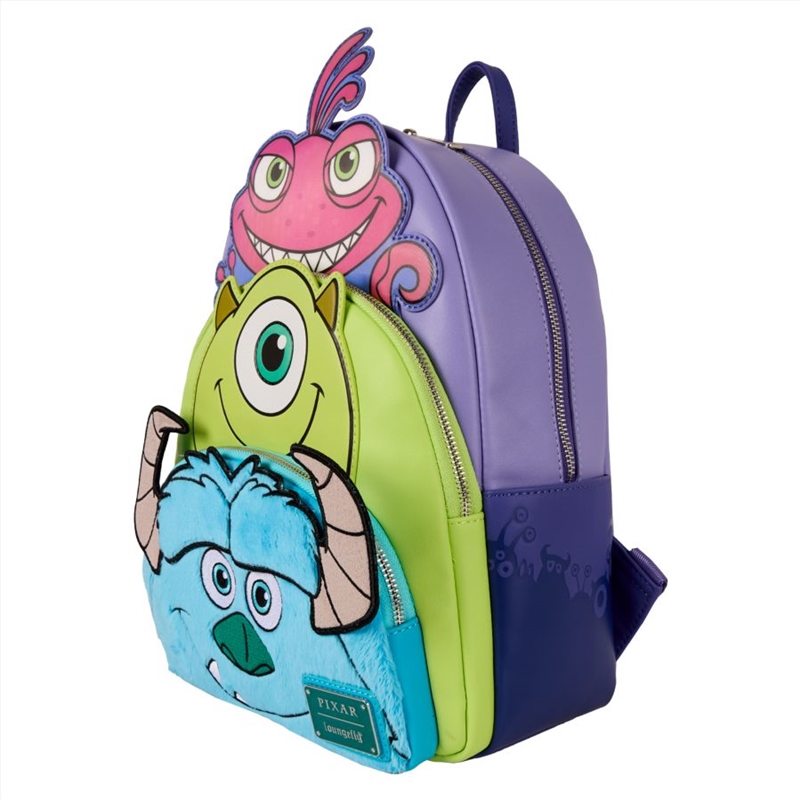 Loungefly Monsters Inc. - Mike, Sully, Randall Triple Pocket Mini Backpack/Product Detail/Bags