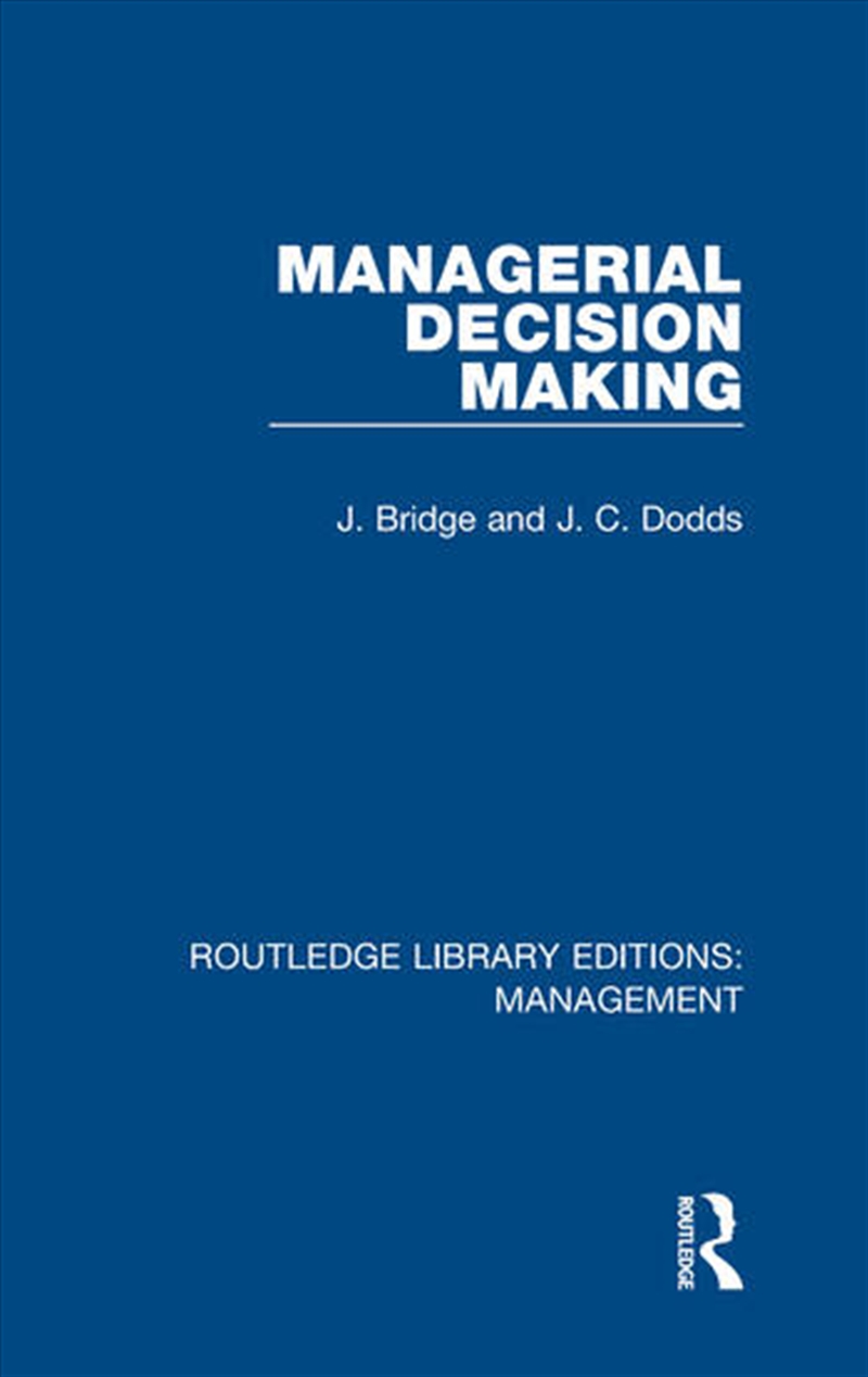 Managerial Decision Making/Product Detail/Business Leadership & Management